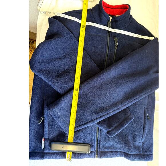 Timberland Blue mock neck  Polartec Men's Full Zip Fleece Jacket XL tall - Picture 5 of 9